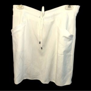 Rachel Zoe White Drawstring Skirt